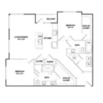 Elan Denton Rise apartments Dallas Floor plan 10