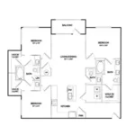 Elan Denton Rise apartments Dallas Floor plan 12
