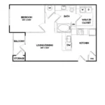 Elan Denton Rise apartments Dallas Floor plan 2