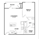 Elan Denton Rise apartments Dallas Floor plan 4