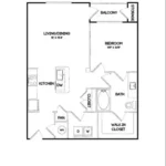 Elan Denton Rise apartments Dallas Floor plan 5