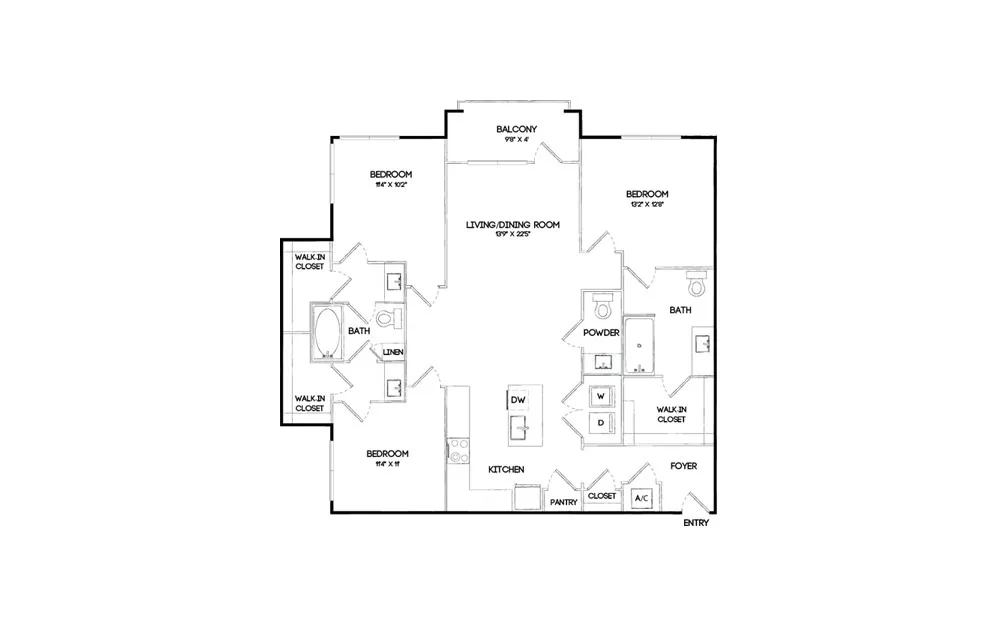 Elan Keller Ranch Rise apartments Dallas Floor plan 10
