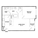 Elan Keller Ranch Rise apartments Dallas Floor plan 2