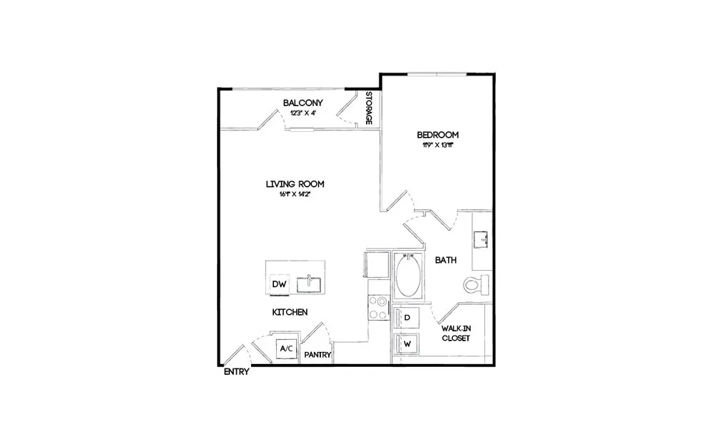 Elan Keller Ranch Rise apartments Dallas Floor plan 3