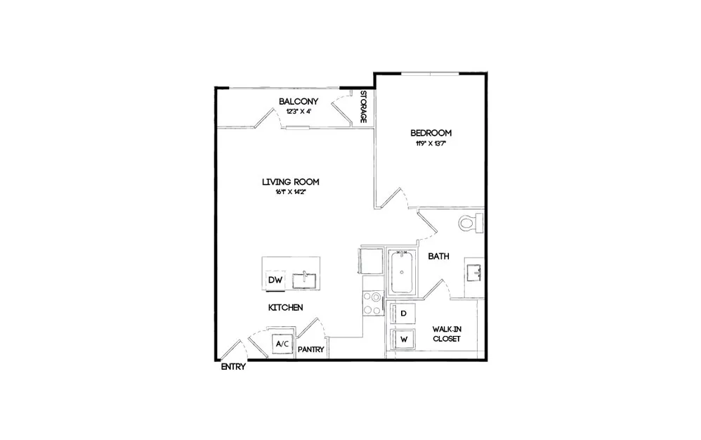 Elan Keller Ranch Rise apartments Dallas Floor plan 4