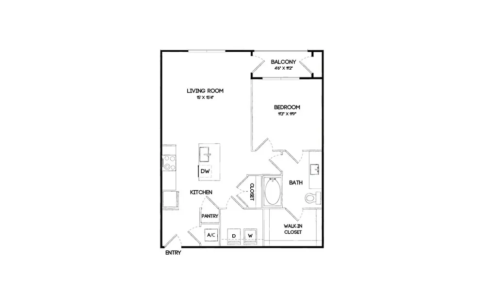 Elan Keller Ranch Rise apartments Dallas Floor plan 5