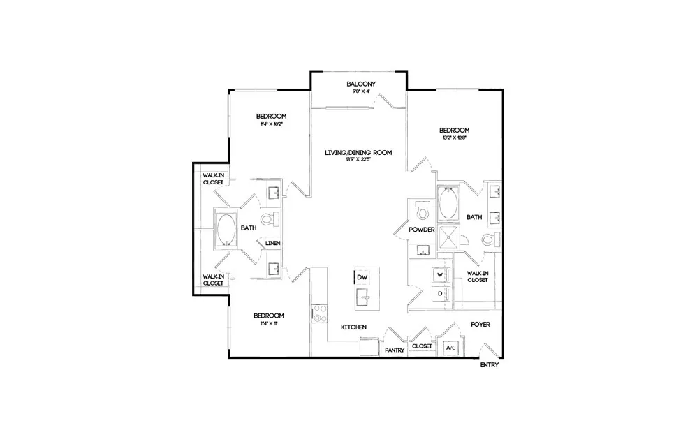Elan Keller Ranch Rise apartments Dallas Floor plan 9