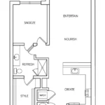 Ele Lower Greenville Rise apartments Dallas Floor plan 12