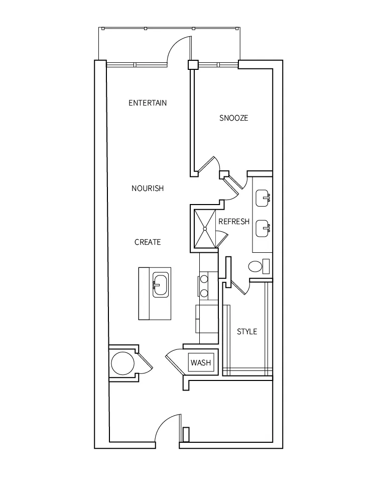 Ele Lower Greenville Rise apartments Dallas Floor plan 14