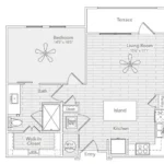 Enclave at the Carter Rise apartments Dallas Floor plan 1