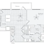 Enclave at the Carter Rise apartments Dallas Floor plan 4