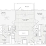 Enclave at the Carter Rise apartments Dallas Floor plan 5