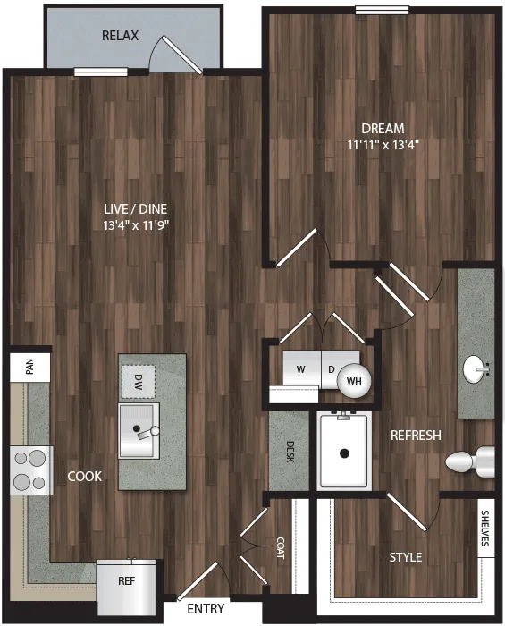 Encore Panther Island Rise apartments Dallas Floor plan 10