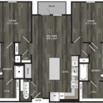 Encore Panther Island Rise apartments Dallas Floor plan 13