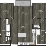 Encore Panther Island Rise apartments Dallas Floor plan 15