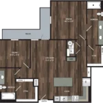 Encore Panther Island Rise apartments Dallas Floor plan 16