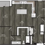 Encore Panther Island Rise apartments Dallas Floor plan 17