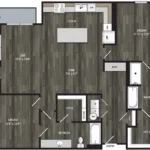 Encore Panther Island Rise apartments Dallas Floor plan 19