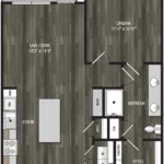 Encore Panther Island Rise apartments Dallas Floor plan 5