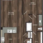Encore Panther Island Rise apartments Dallas Floor plan 6