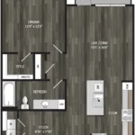 Encore Panther Island Rise apartments Dallas Floor plan 7