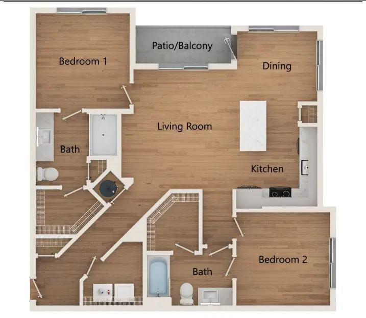 Espria Rise apartments Houston FloorPlan 10