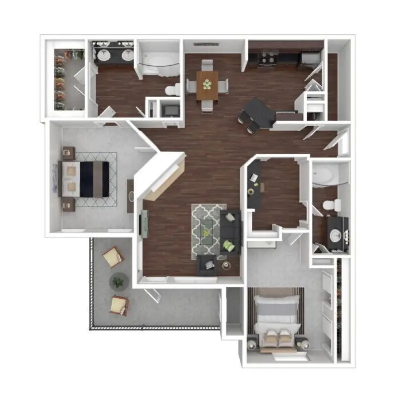 Florence Eldridge Rise Apartments Floorplan 4