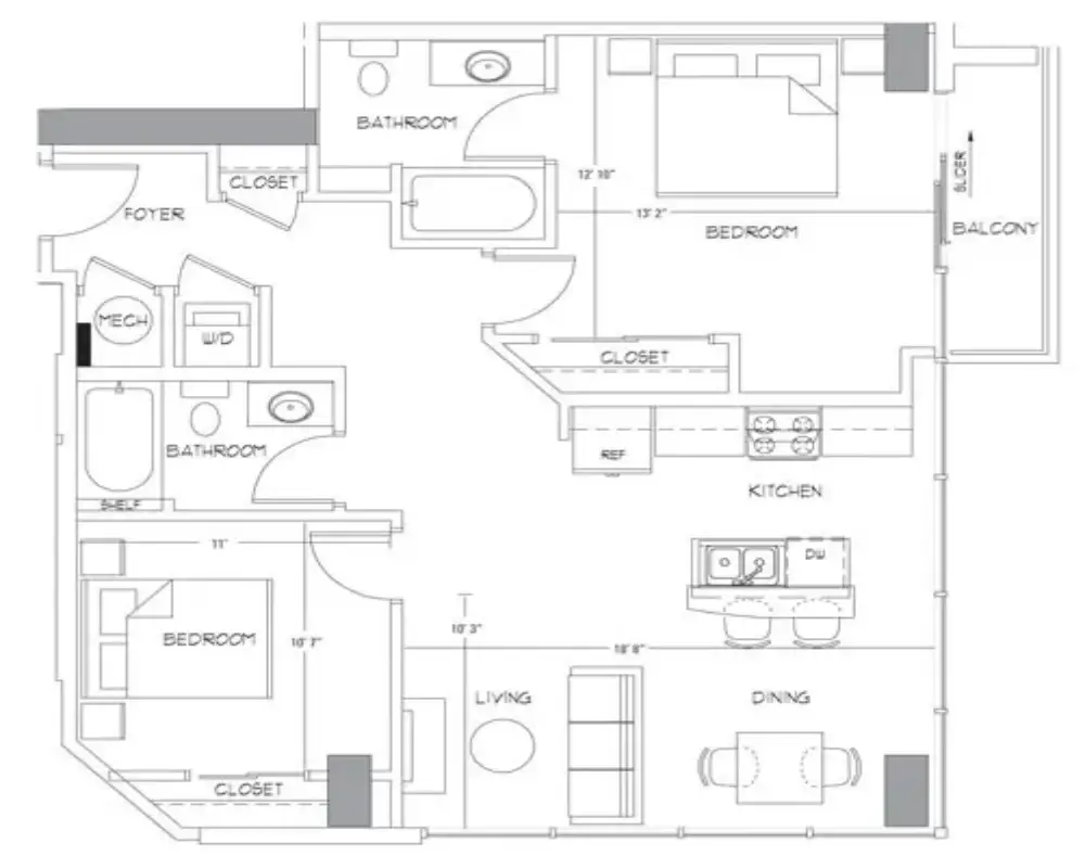 Glass House by Windsor Apartments Rise Apartments Floorplan 19