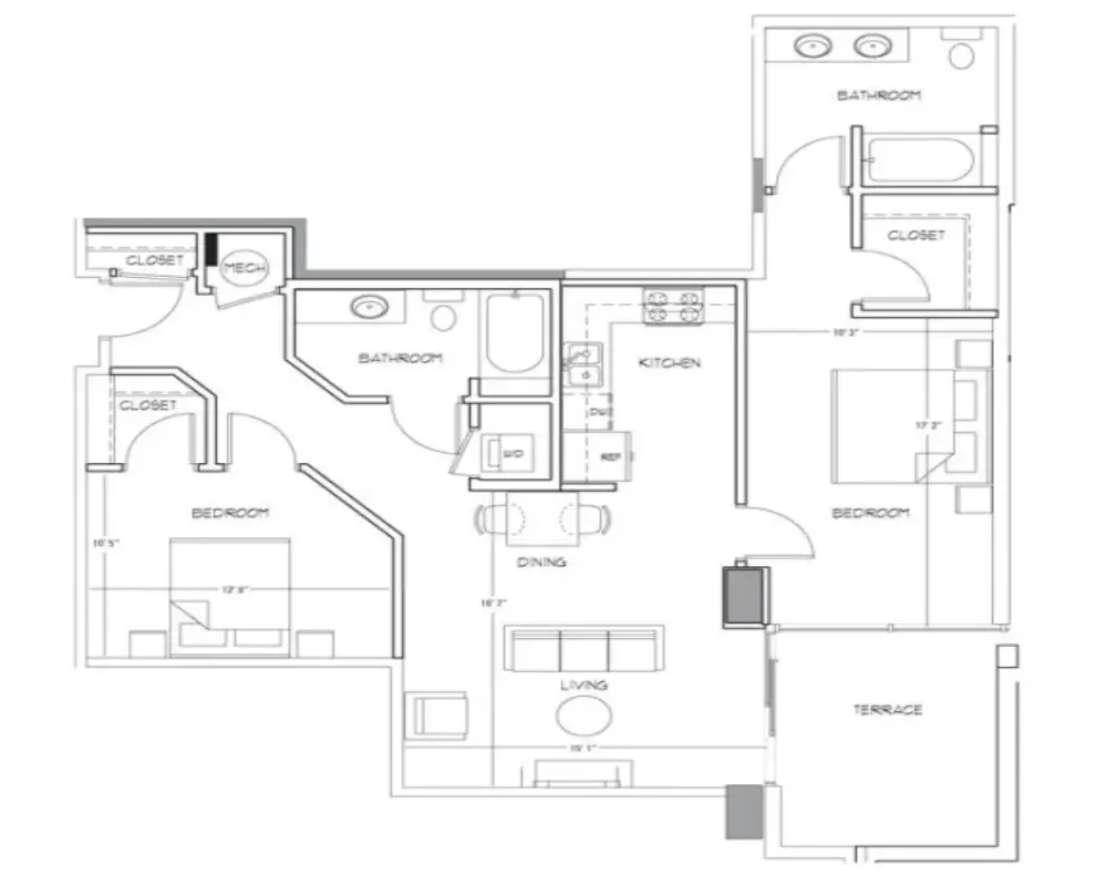 Glass House by Windsor Apartments Rise Apartments Floorplan 20