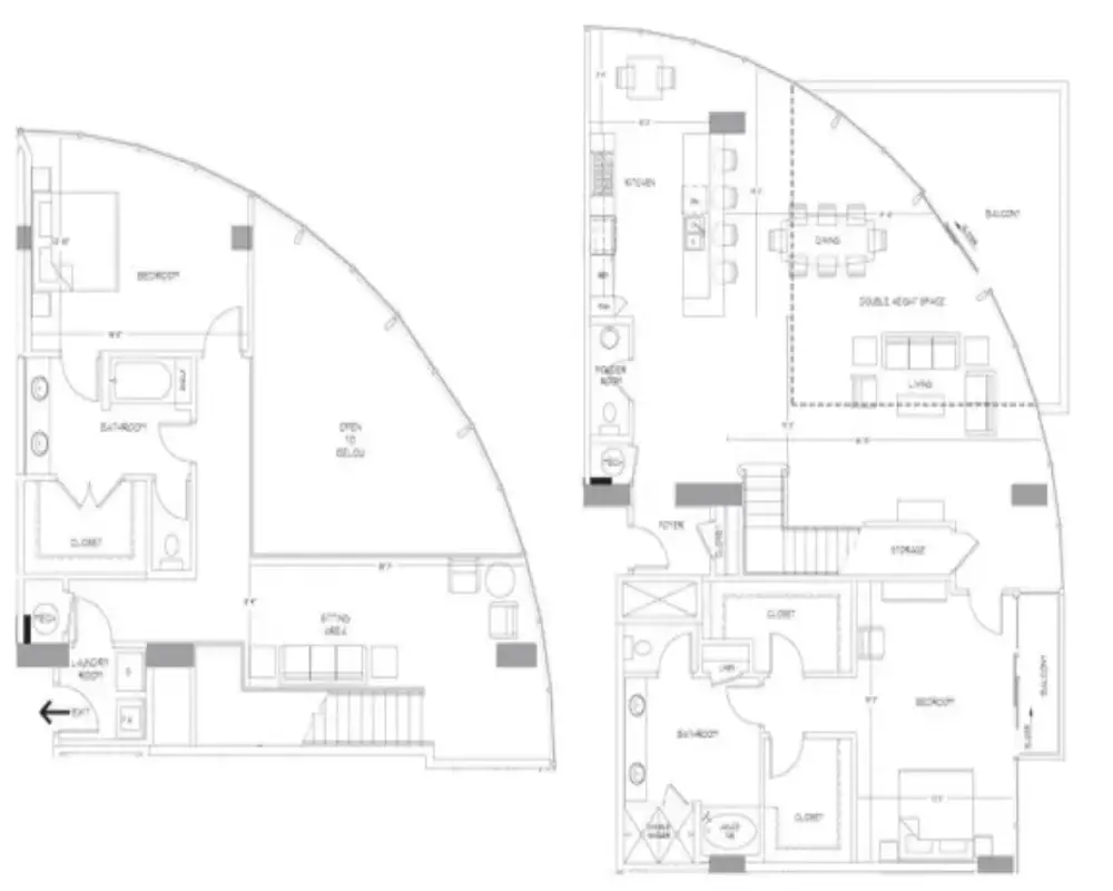 Glass House by Windsor Apartments Rise Apartments Floorplan 39