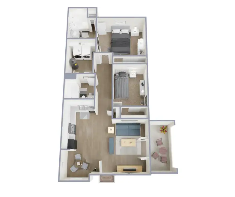 Greens of Hickory Trail Rise apartments Dallas FloorPlan 2