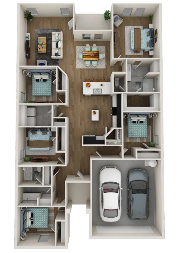 Hidden Village Rise Apartments Dallas FloorPlan 7