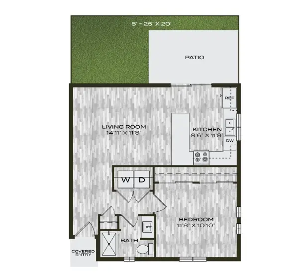 Horizon at Ridgeview Rise Apartments Dallas FLoorPlan 1