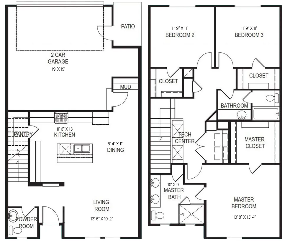 Jeans Creek Rise Apartments Dallas FloorPlan 2