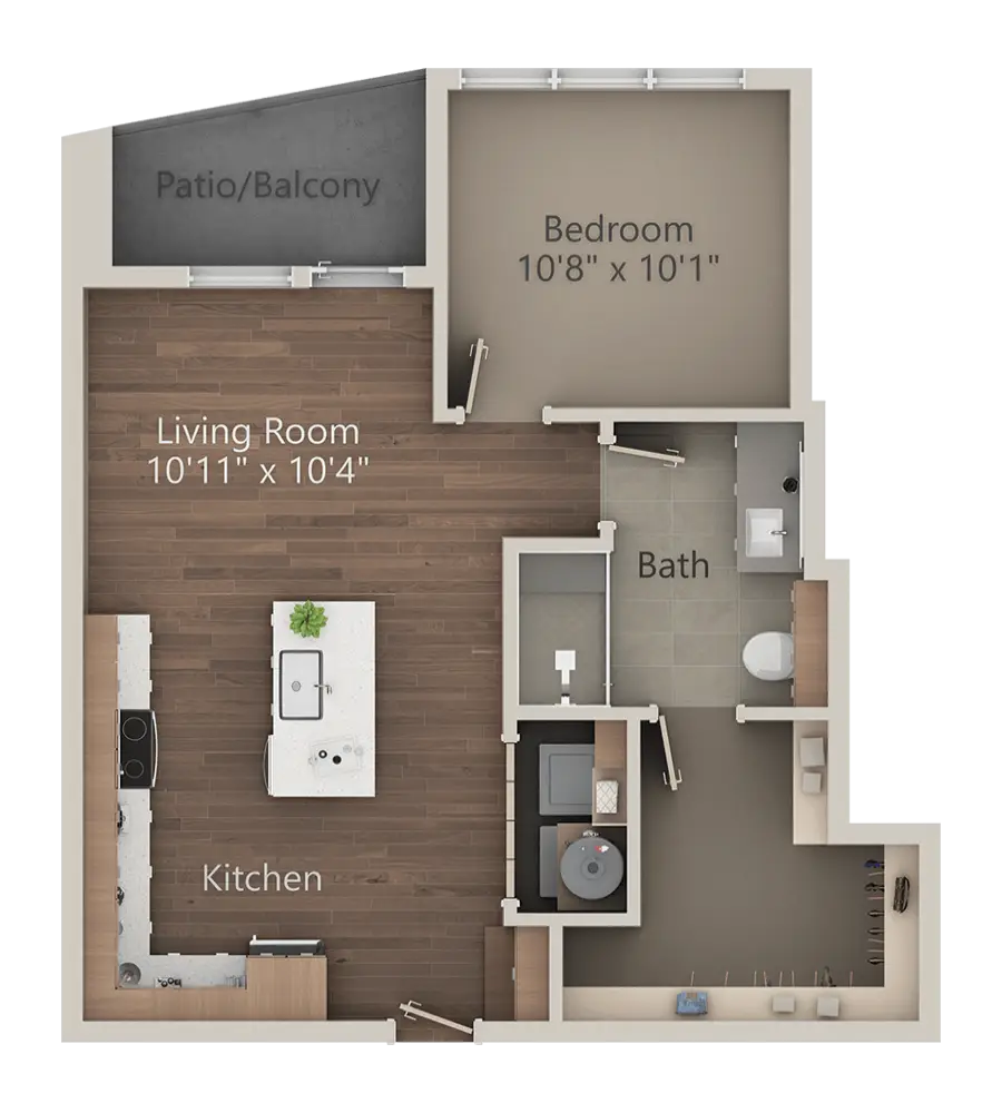 LVL 29 at Legacy West Rise Apartments Floorplan 1