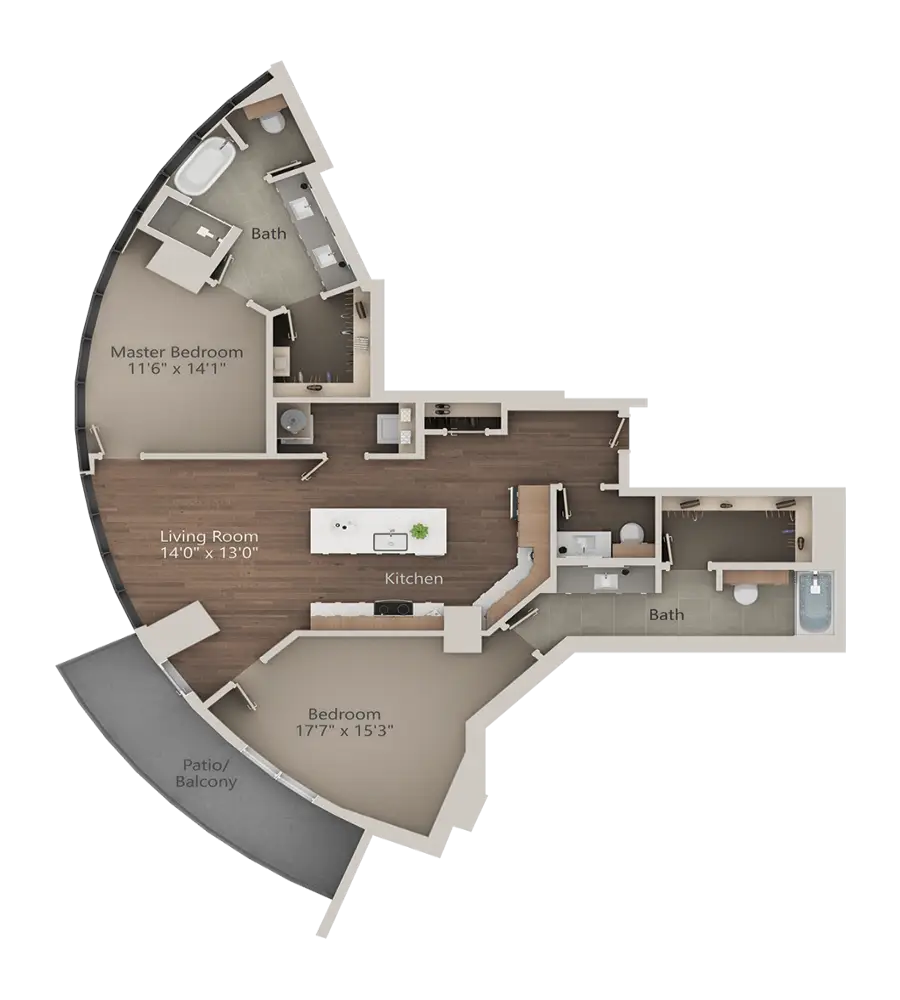 LVL 29 at Legacy West Rise Apartments Floorplan 18