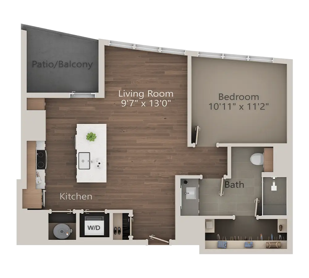 LVL 29 at Legacy West Rise Apartments Floorplan 3