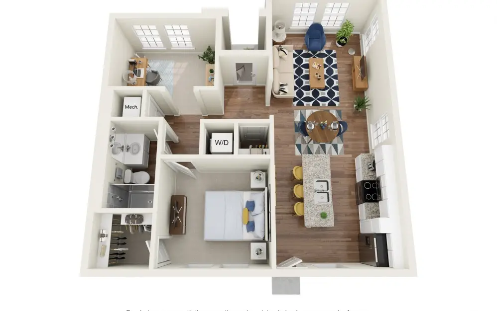 Legacy on Rockhill Rise Apartments Dallas FloorPlan 2