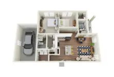 Legacy on Rockhill Rise Apartments Dallas FloorPlan 3