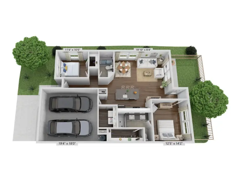 Litsey Creek Cottages Rise Apartments Dallas FloorPlan 4