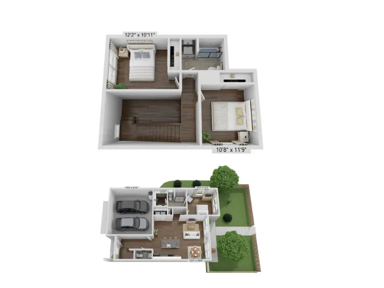 Litsey Creek Cottages Rise Apartments Dallas FloorPlan 6