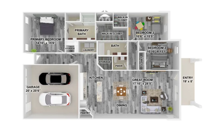 Manhattan village Rise apartments Dallas Floor plan 1