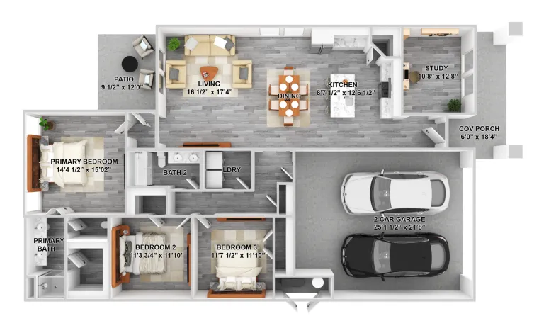 Manhattan village Rise apartments Dallas Floor plan 2