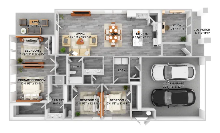 Manhattan village Rise apartments Dallas Floor plan 5