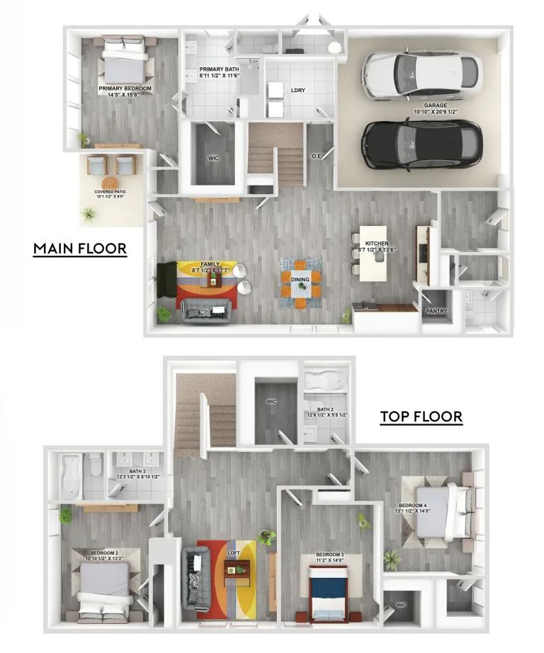 Manhattan village Rise apartments Dallas Floor plan 6