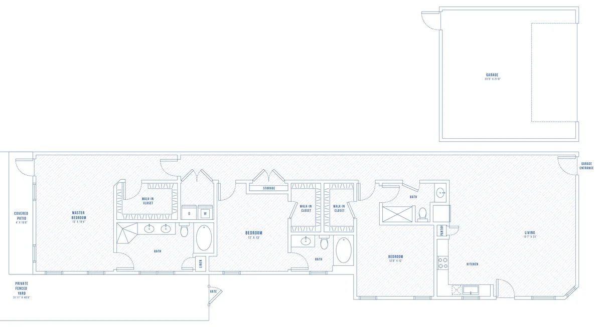 Mansions at Oak Point Rise apartments Dallas Floor plan 5
