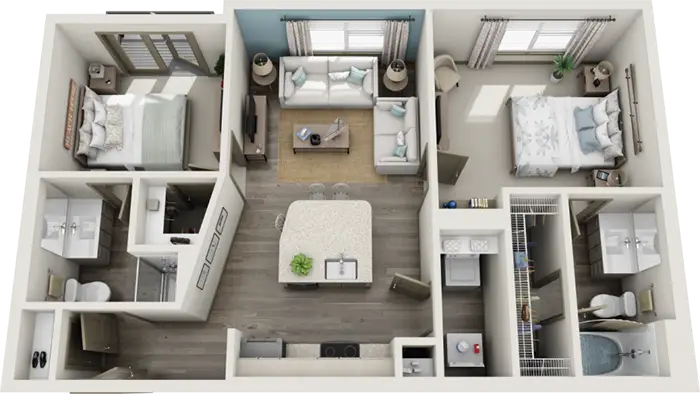 Marina Bend at Clear Creek Rise Apartments Houston FloorPlan 4