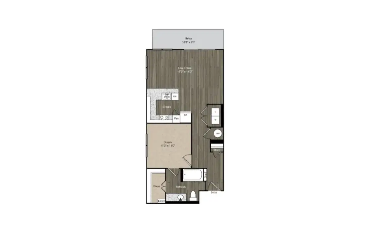 Miro Apartments Rise Apartments Floorplan 6