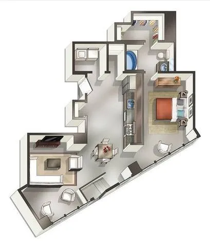Mosaic Dallas Rise Apartments FloorPlan 25