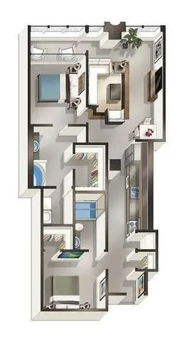 Mosaic Dallas Rise Apartments FloorPlan 39